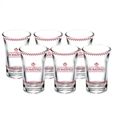 Romania, set 6 pahare shout, model 49bs